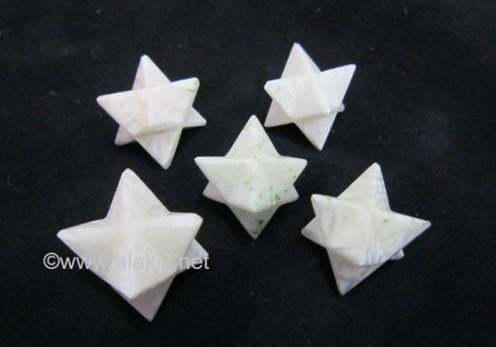 Scolecite merkaba Stars